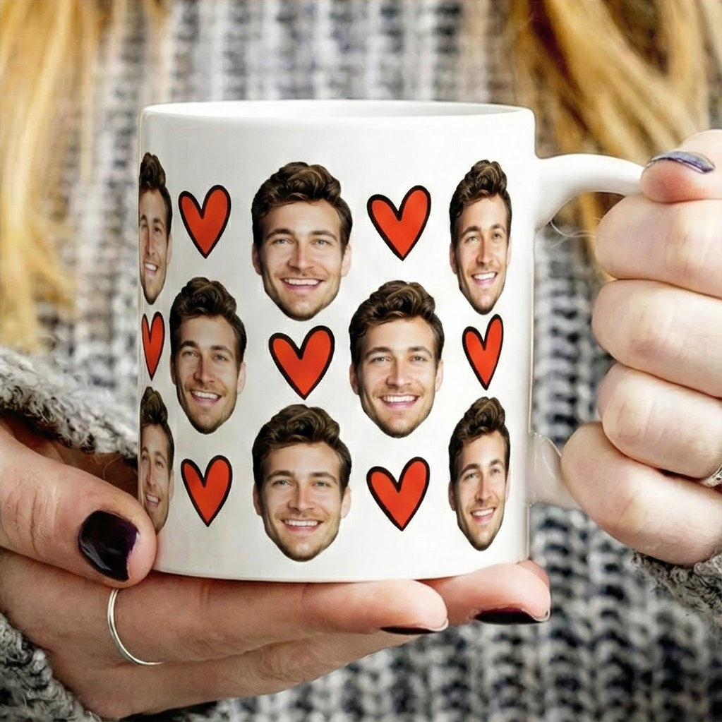 Custom Photo Boyfriend Girlfriend Funny Couple - Personalized Custom Mug - Gift For Him/Her, Boyfriend/Girlfriend, Husband/Wife on Anniversary, Valentine's Day