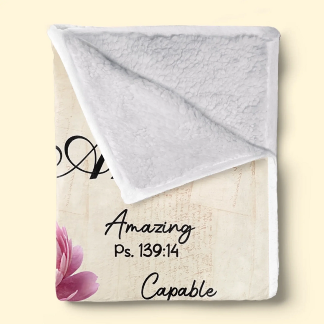 You Are Amazing  - Personalized Custom Blanket - Christian Gift, Bible Verses, Gifts For Besties, Sisters, BFF, Family, Yourself