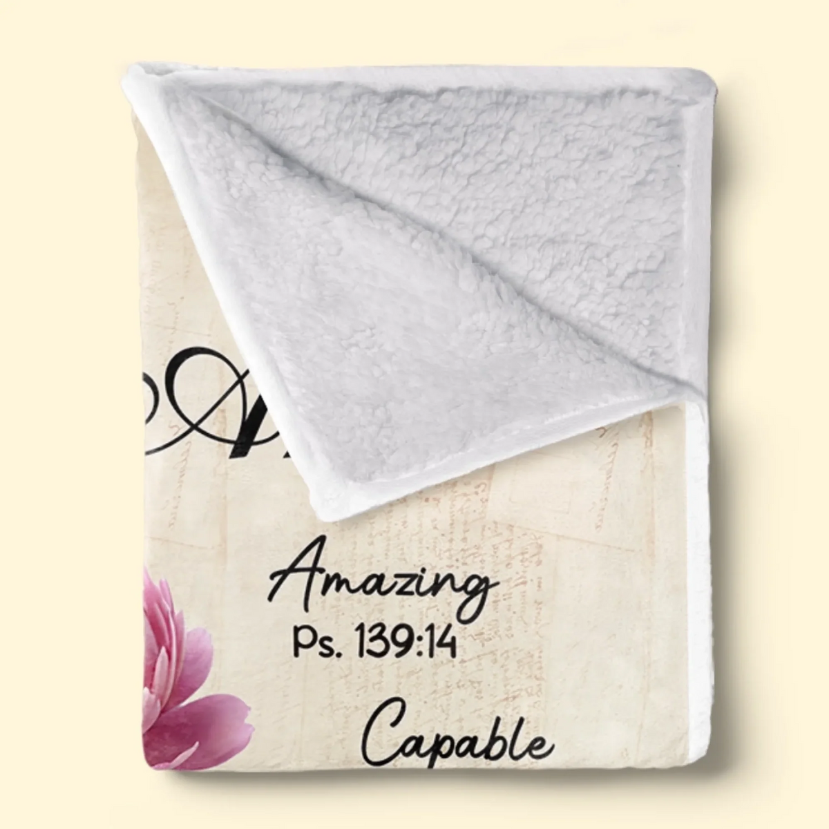 You Are Amazing  - Personalized Custom Blanket - Christian Gift, Bible Verses, Gifts For Besties, Sisters, BFF, Family, Yourself