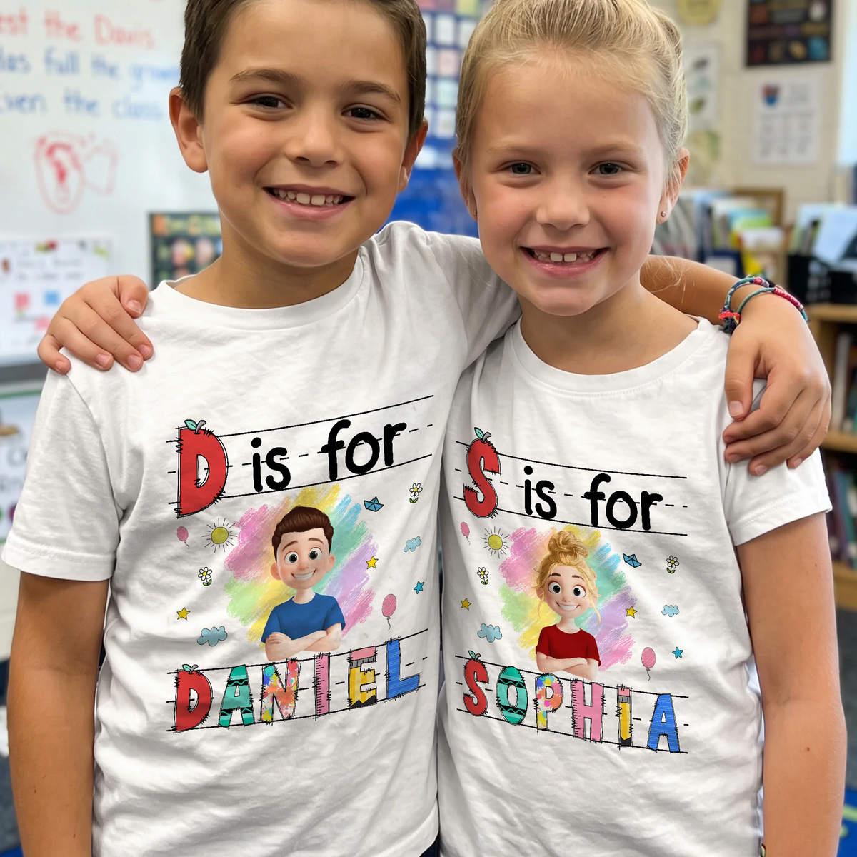 Custom Kids Name Back To School - Custom Kid Shirt for Back To School | Personalized Gift for Student, Son, Daughter | Kindergarten, Pre-K, Preschool