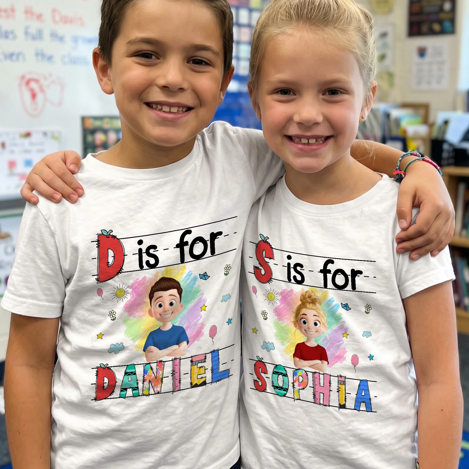 Custom Kids Name Back To School - Custom Kid Shirt for Back To School | Personalized Gift for Student, Son, Daughter | Kindergarten, Pre-K, Preschool
