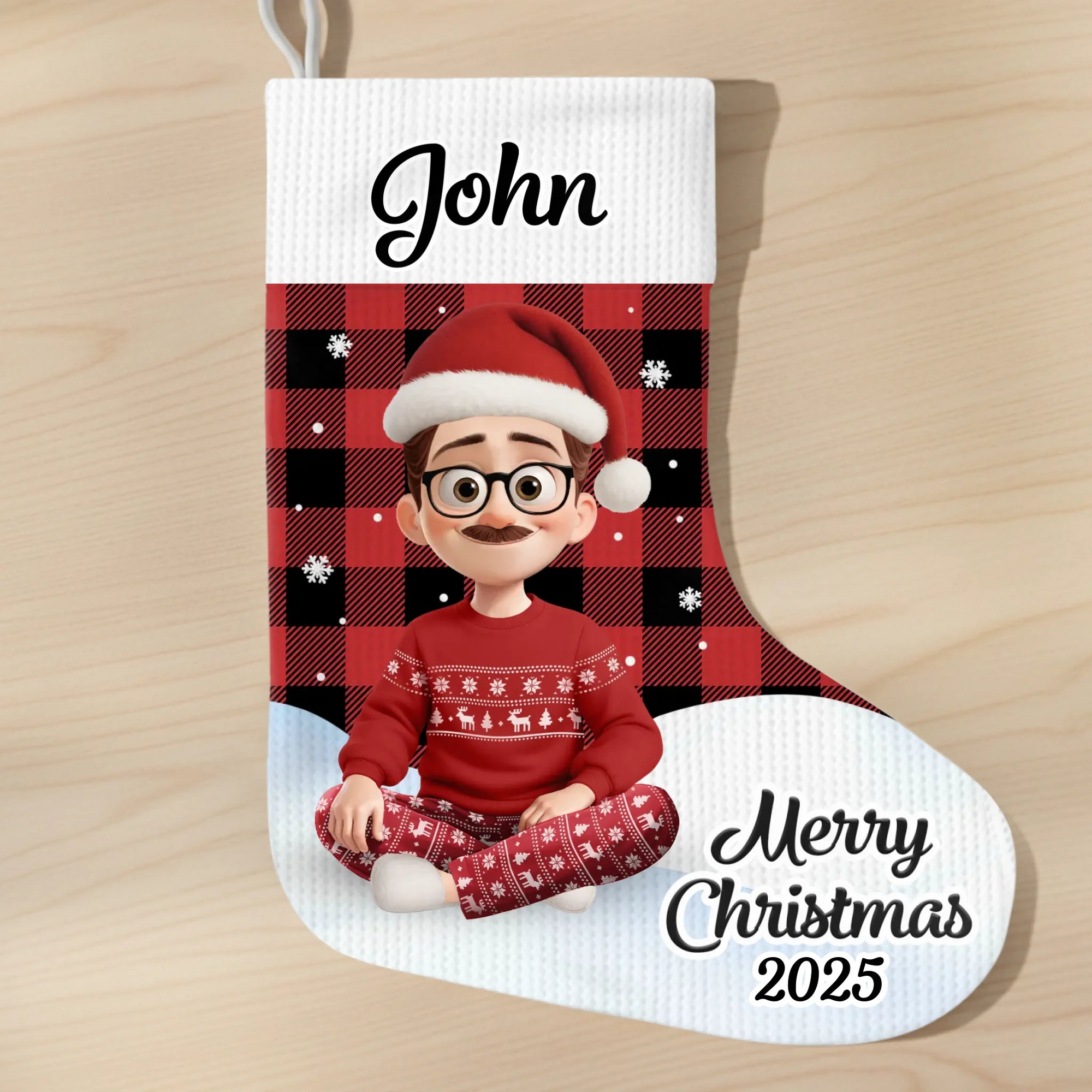 Santa’s Favorites, All Lined Up - Personalized Custom Christmas Stocking - Christmas Gifts For Family, Dog Cat Lovers