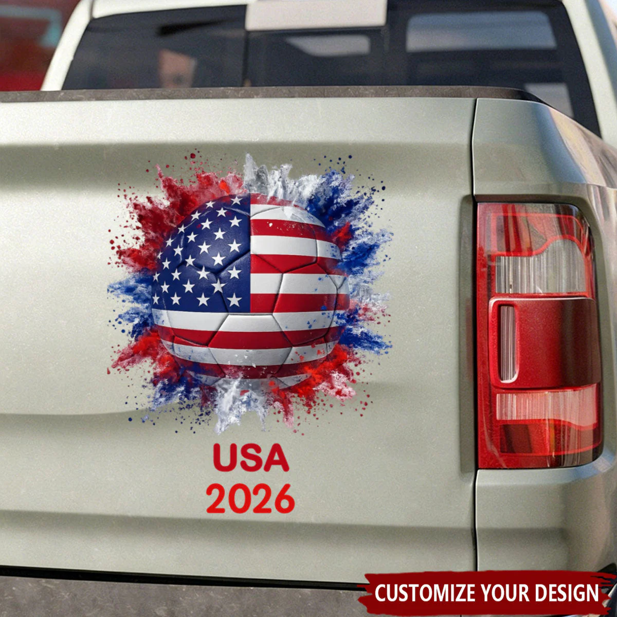 Custom Country Flags - Personalized Soccer Decal - Gift For Soccer Lovers, Celebrate World Cup 2026