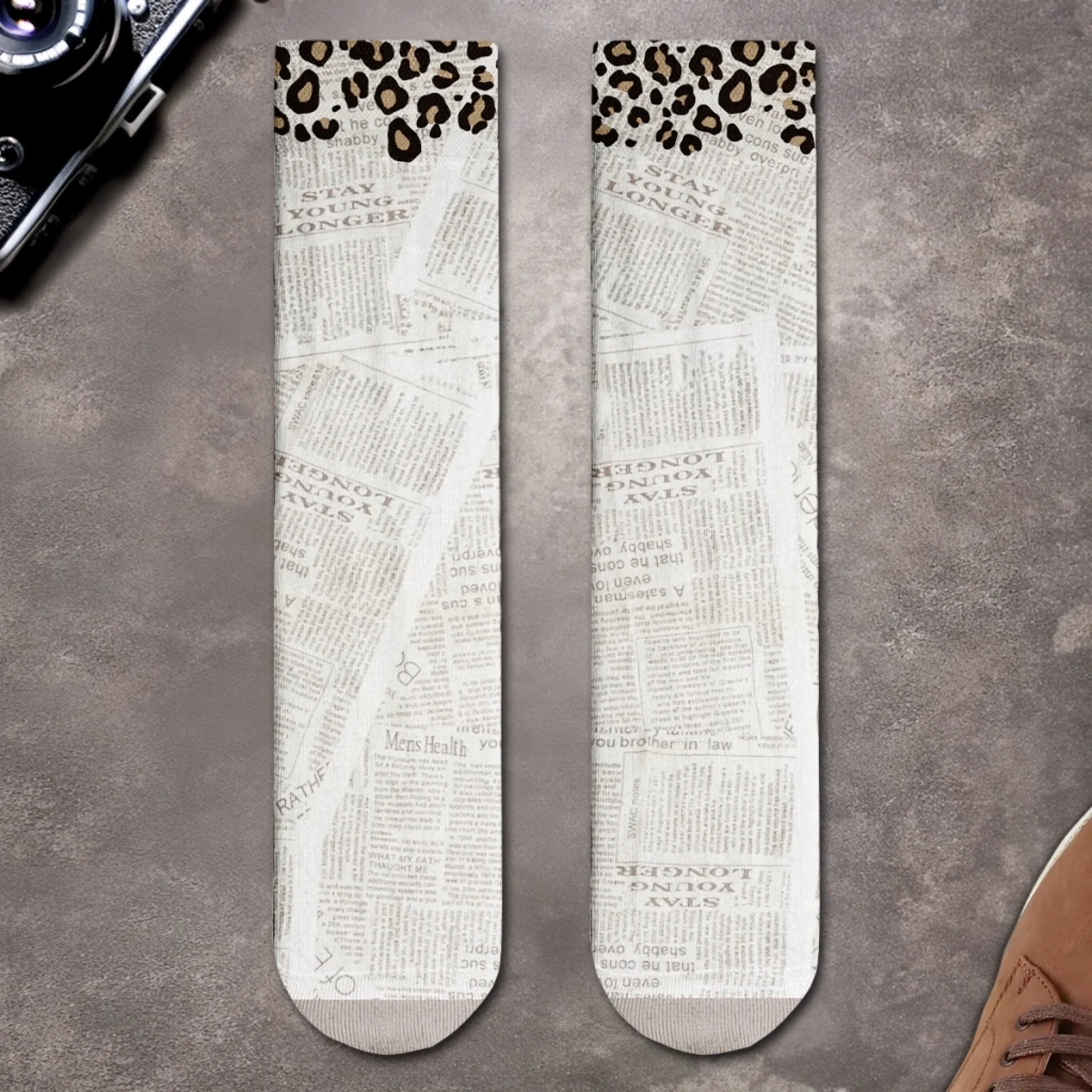 Living My Best Book Life Book Lover - Custom Crew Socks - Gift For Book Lovers, Bookworms, Readers