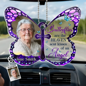 Custom Photo In Memory, We Keep Their Spirit Alive - Personalized Acrylic Car Hanger - Memorial Sympathy Gifts For Loss Of Mom, Dad