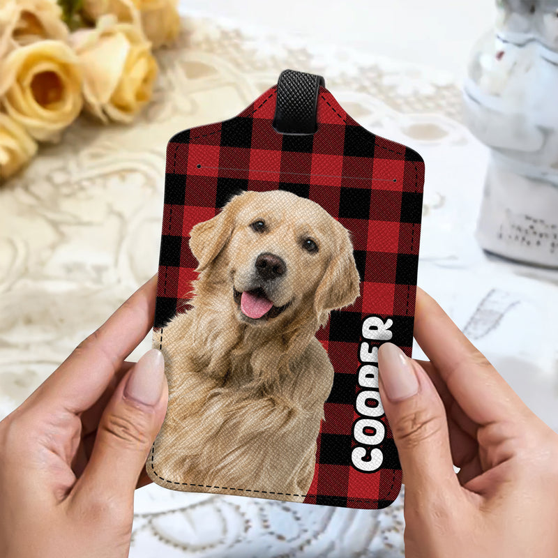 Custom Photo Dog Cat Luggage Tag - Personalized Gift for Dog/Cat Lovers, Pet Lovers, Dog Mom, Cat Mom, Dog Dad, Cat Dad