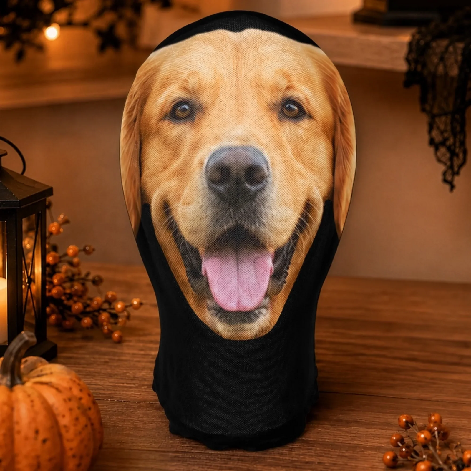 Custom Photo Dog/Cat Face Halloween Costume - Personalized Balaclava Mask - Gift for Dog Lovers, Cat Lovers, Pet Lovers