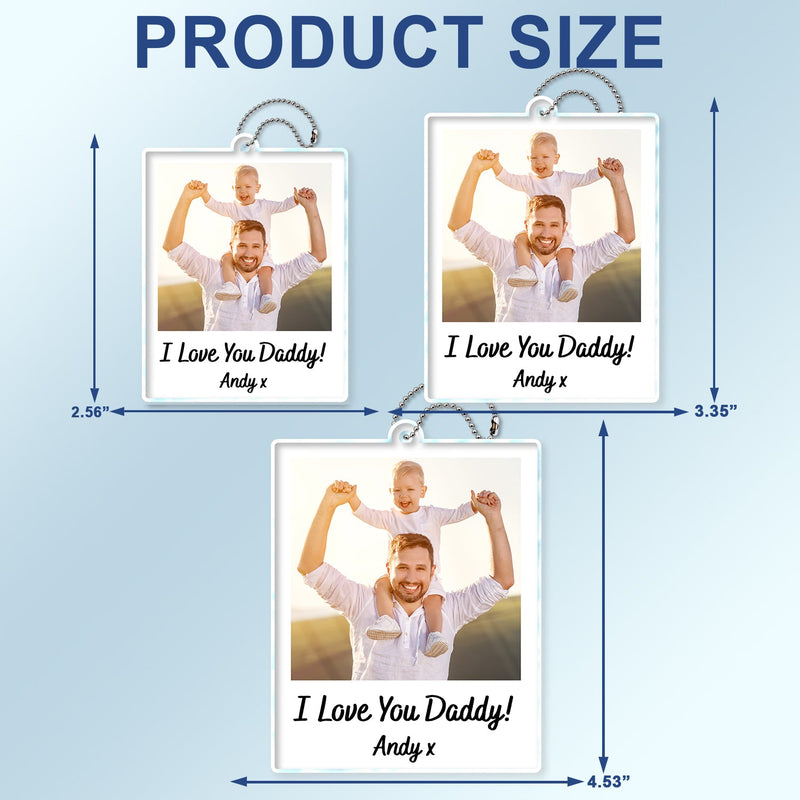 Custom Photo Couple Drive Safe - Personalized Acrylic Car Hanger - Gift For Her/Him, Husband/Wife, Couple, Anniversary, Valentine, Engagement