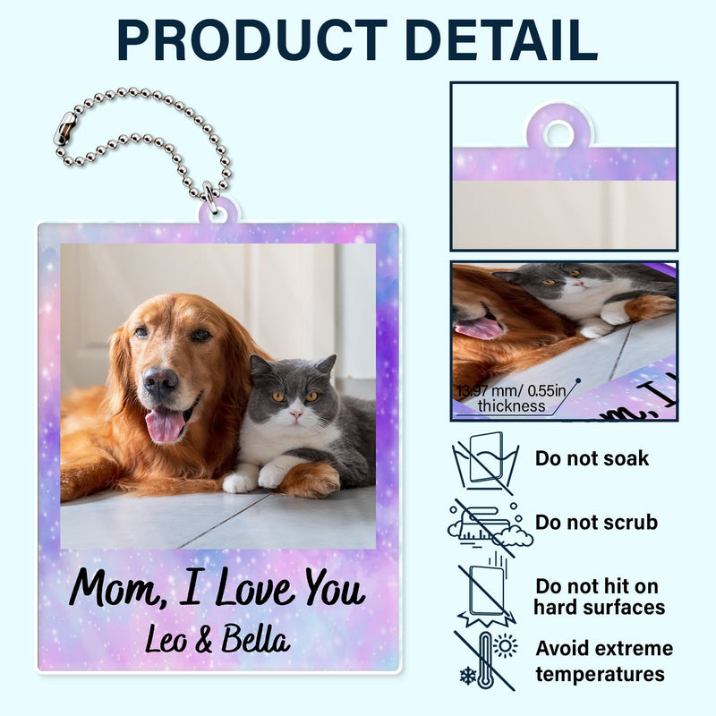 Custom Photo Couple Drive Safe - Personalized Acrylic Car Hanger - Gift For Her/Him, Husband/Wife, Couple, Anniversary, Valentine, Engagement