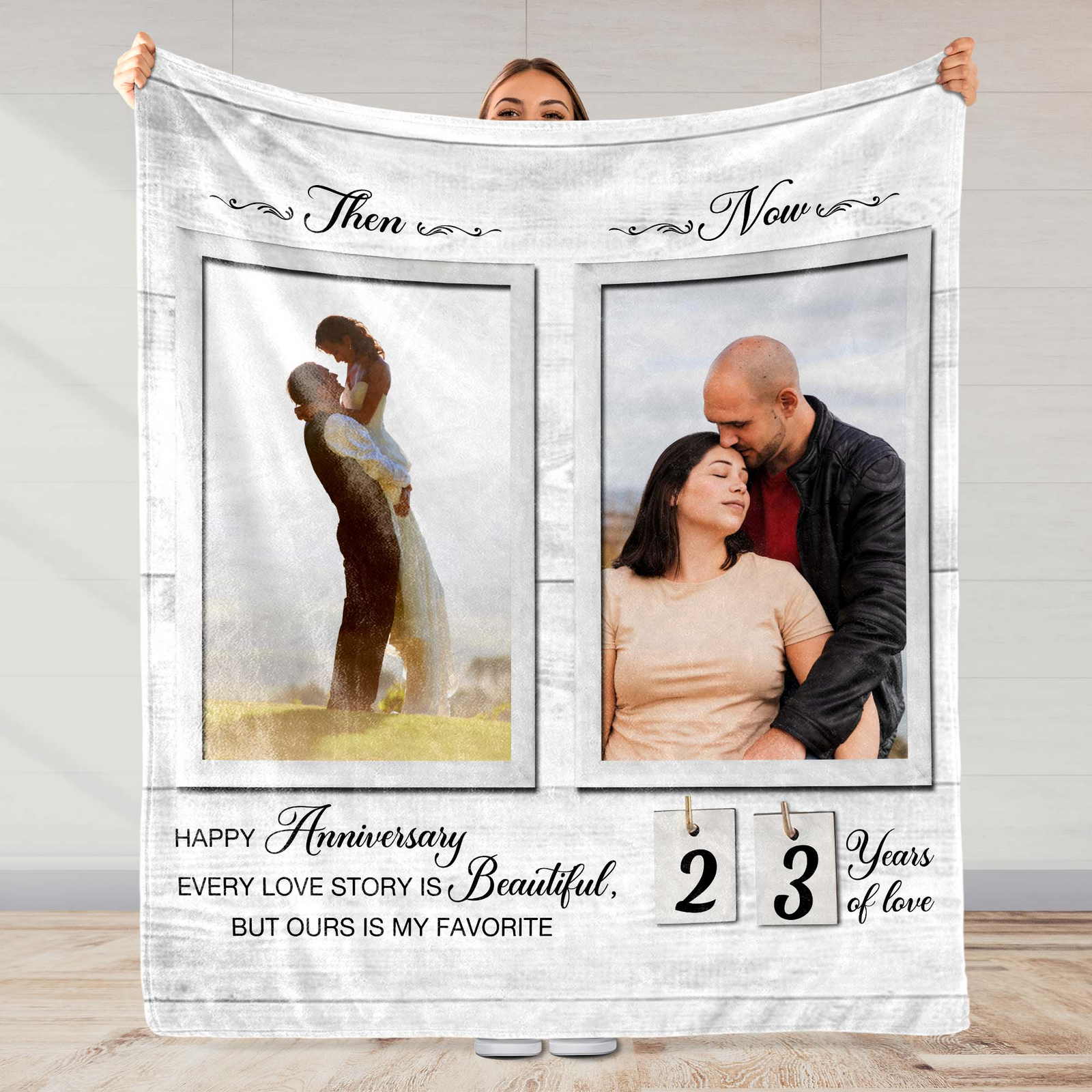 Custom Photo Every Love Story Couple - Personalized Custom Blanket - Gifr For Him/Her, Husband/Wife, Anniversary