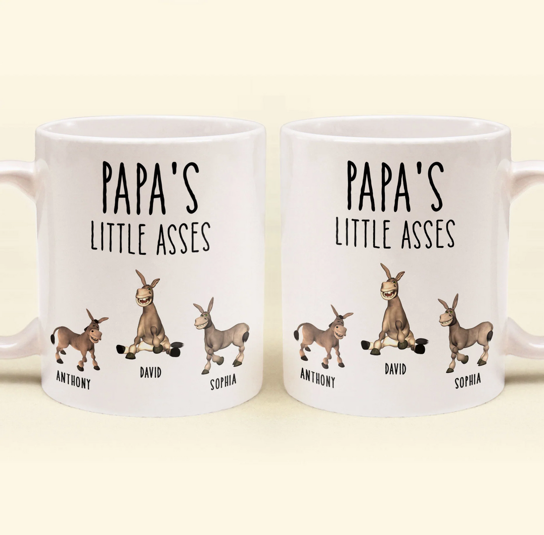 Personalized Daddy's Little Asses mug, alternate view 5