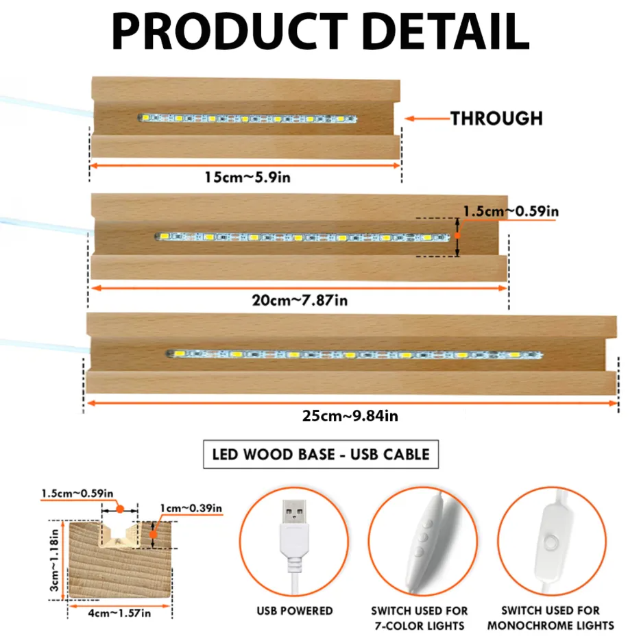 Daddy's Team Fist Bump - Personalized Acrylic LED Night Light - Father's Day Gift For Dad, Grandpa, Husband