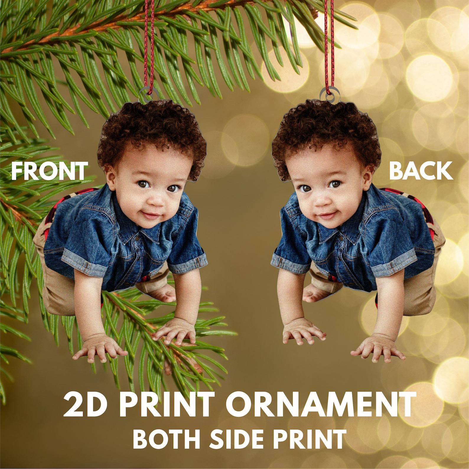 Christmas Ornament Photo Ornament, Personalized Ornament, Custom Family Photo Ornament, Acrylic Picture Ornament, Family Ornaments 2025