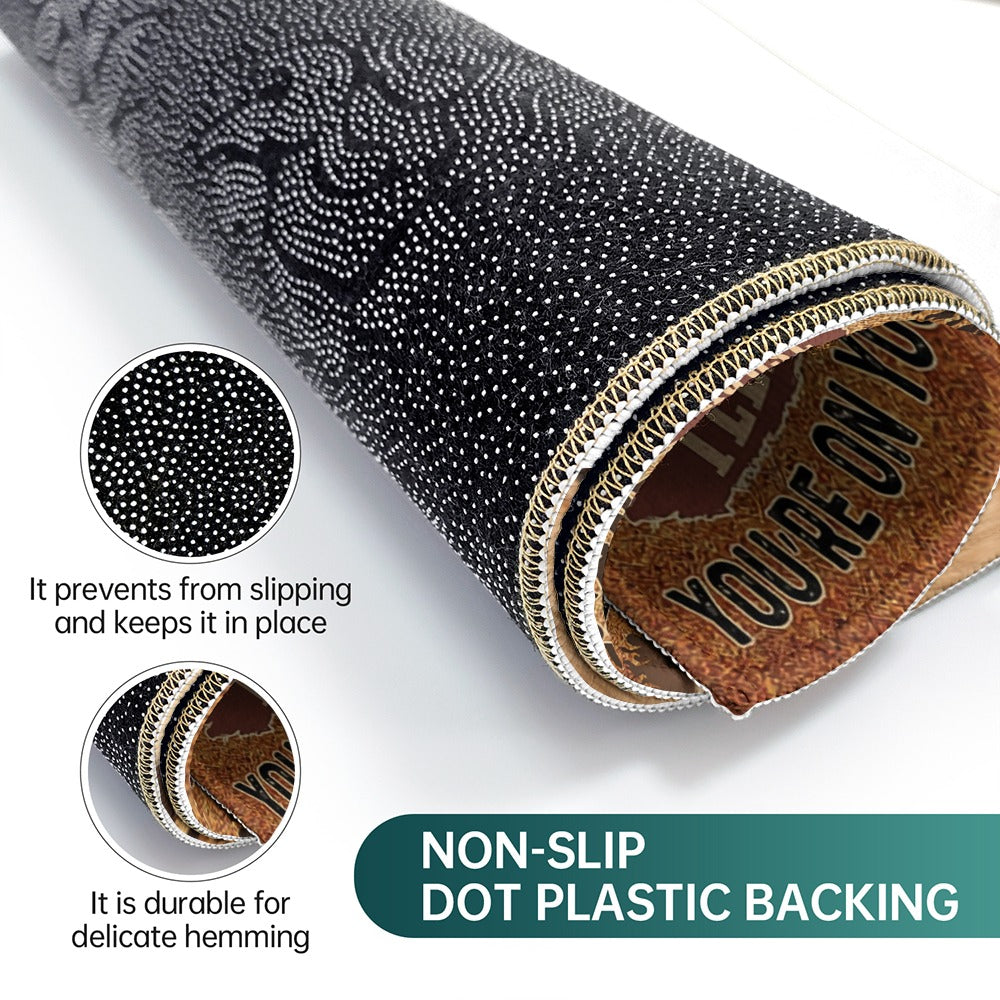 Personalized Dog Doormat - Ask Not Whom The Dog Barks Fore - Personalized Gift for Dog Lover, Owner, Dog Dad, Dog Mom