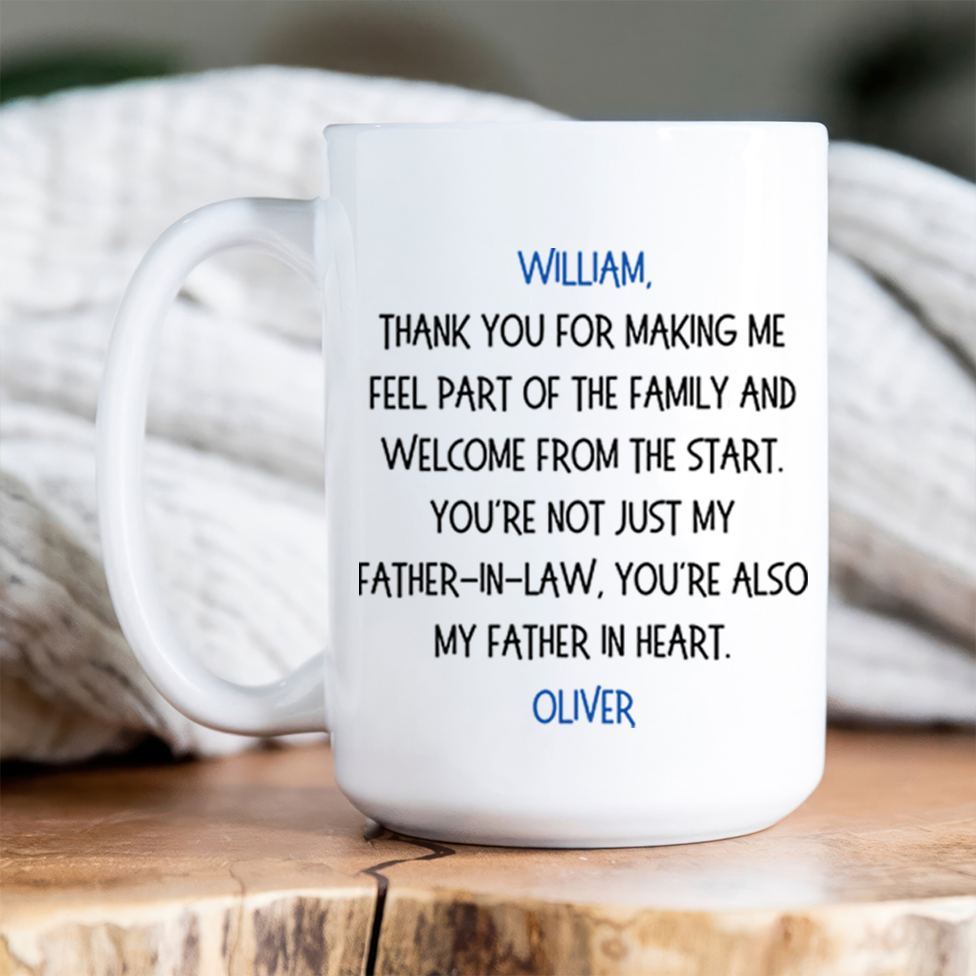 Personalized To My Awesome Father In Law mug, alternate view 4