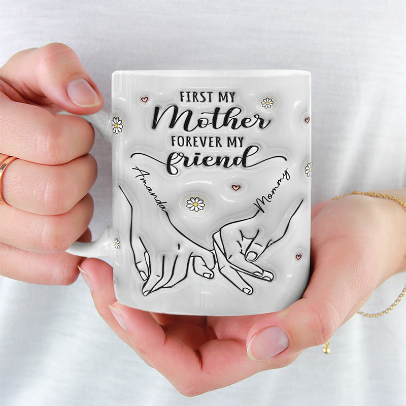 Personalized First My Mother Forever My Friend mug, alternate view 2