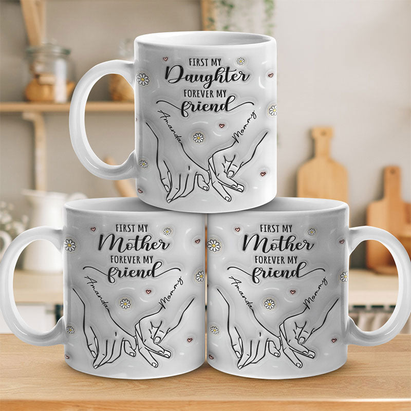 Personalized First My Mother Forever My Friend mug, alternate view 3