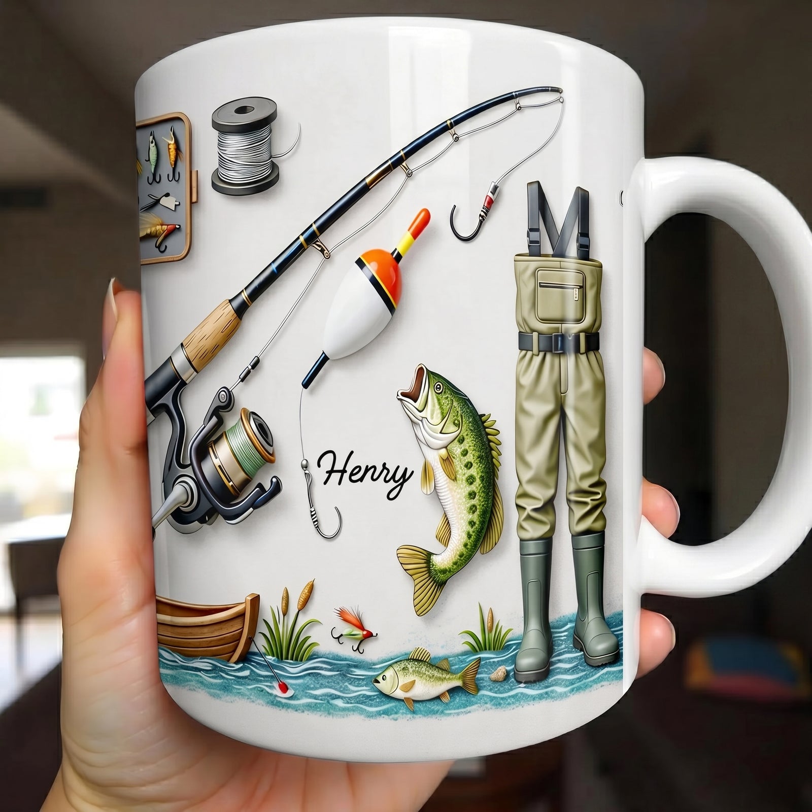 Life Is Better At The Lake Fishing - Personalized Mug - Gifts for Fisherman, Fishing Lovers
