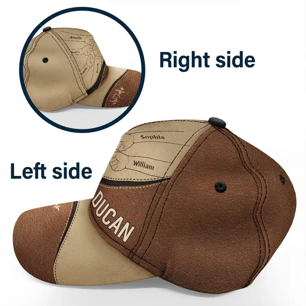 Fist Bump, Best Friends For Life - Personalized Classic Cap - Gift For Dad, Grandpa, Husband