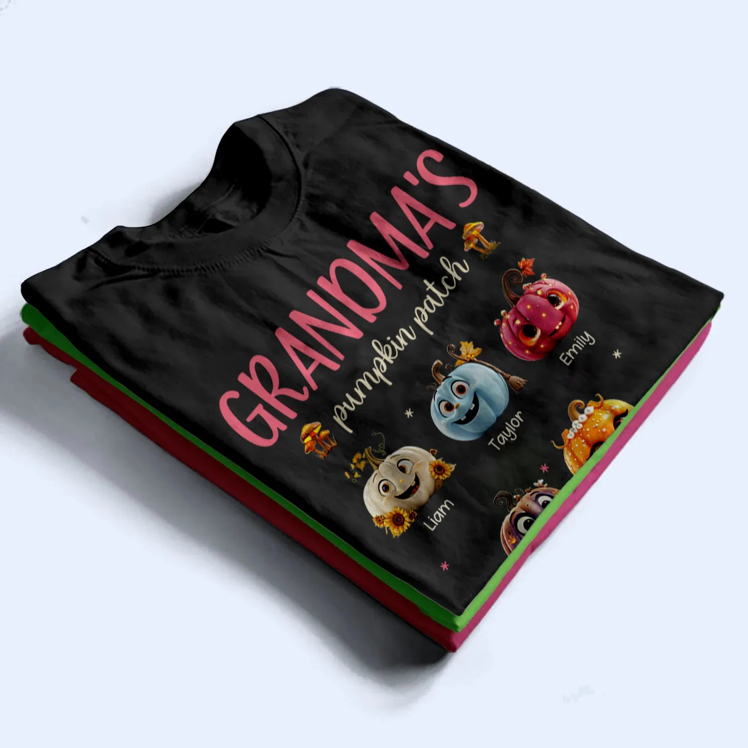 Grandma Pumpkin Patch - Personalized Custom T Shirt - Gift for Grandma/Nana/Mimi, Mom, Wife, Grandparent 7