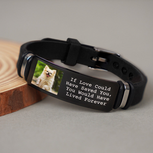 Custom Photo Forever In My Heart - Personalized Bracelet - Memorial Gift For Dog Lovers, Cat Lovers, Pet Lovers