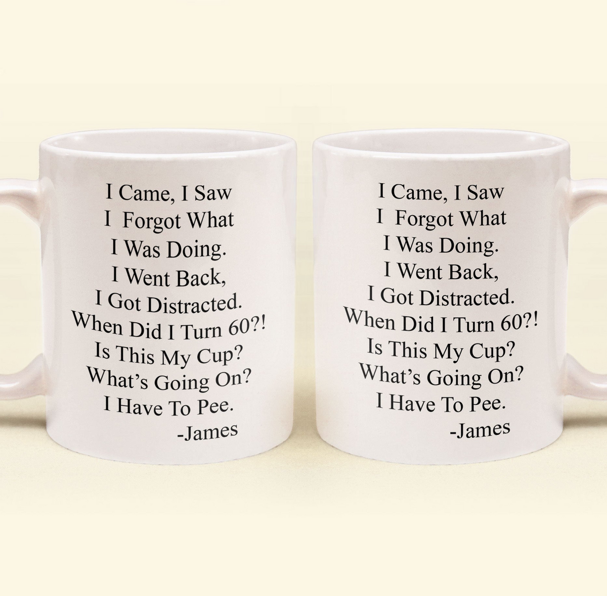 Funny Old Age Birthday - Personalized Custom Mug - Gift For Mother, Father, Grandma, Grandpa
