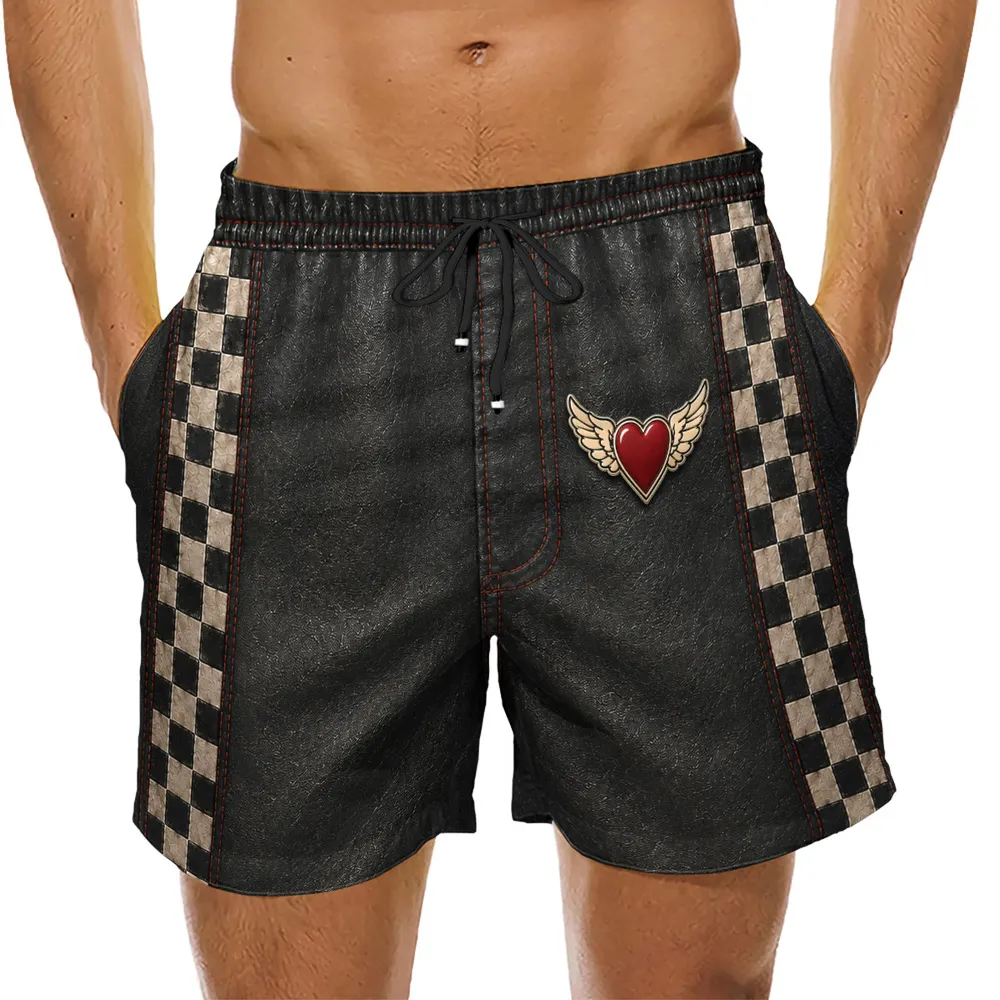 Funny Beach Trunks personalized beach shorts, alternate view 2