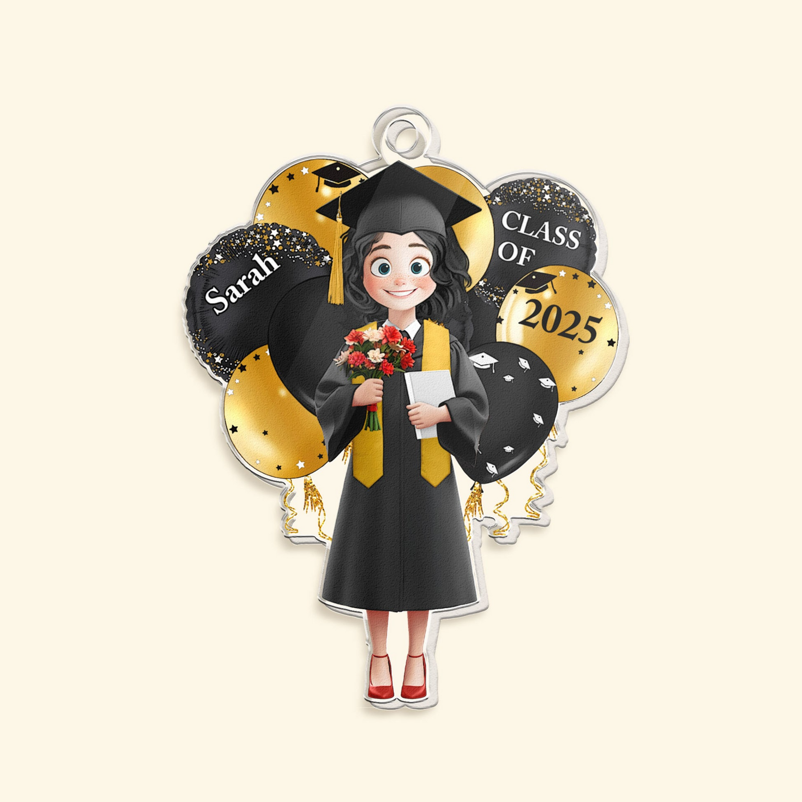 Graduation Celebration - Personalized Acrylic Keychain - Gift For Her/Him, Daughter/Son, Grad Ceremony, Commencement