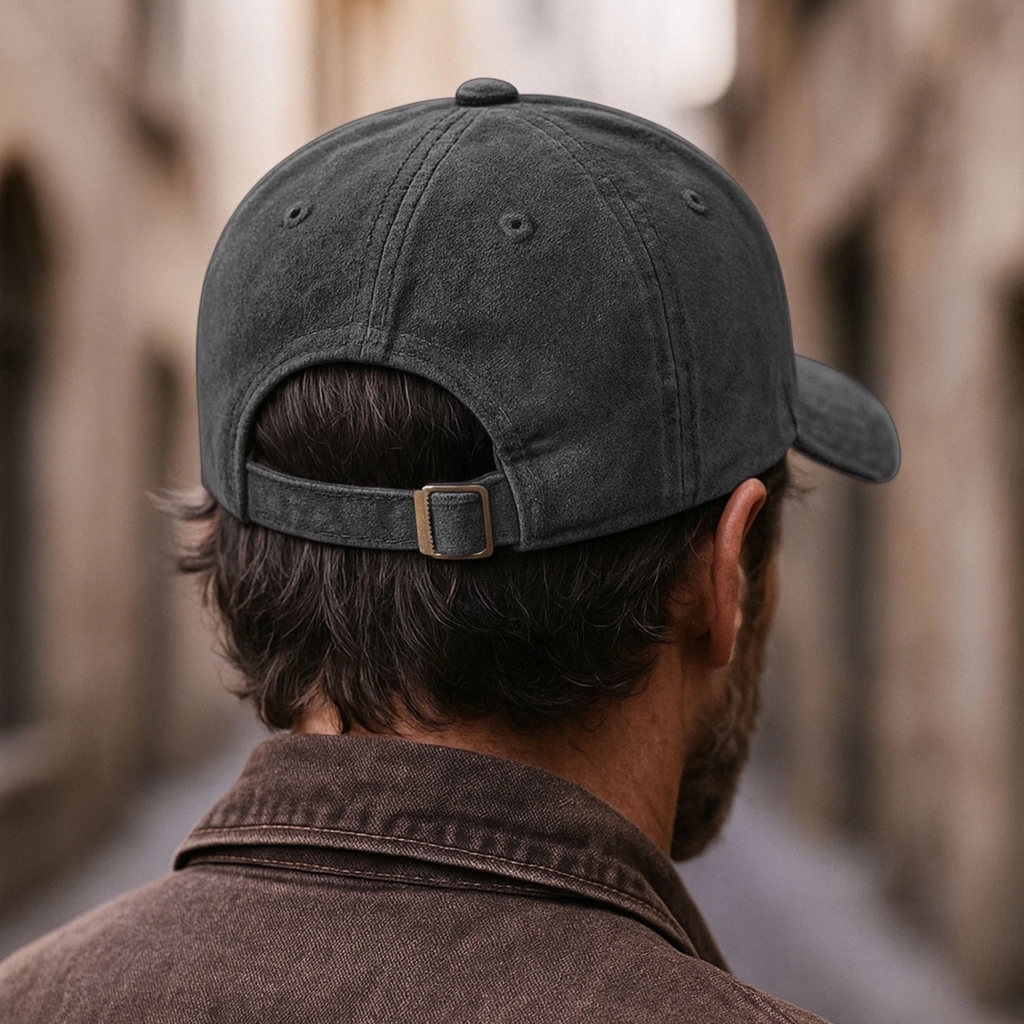 My Favorite People Call Me Papa - Personalized Custom Vintage Washed Denim Cap - Gift for Dad, Papa, or Grandpa