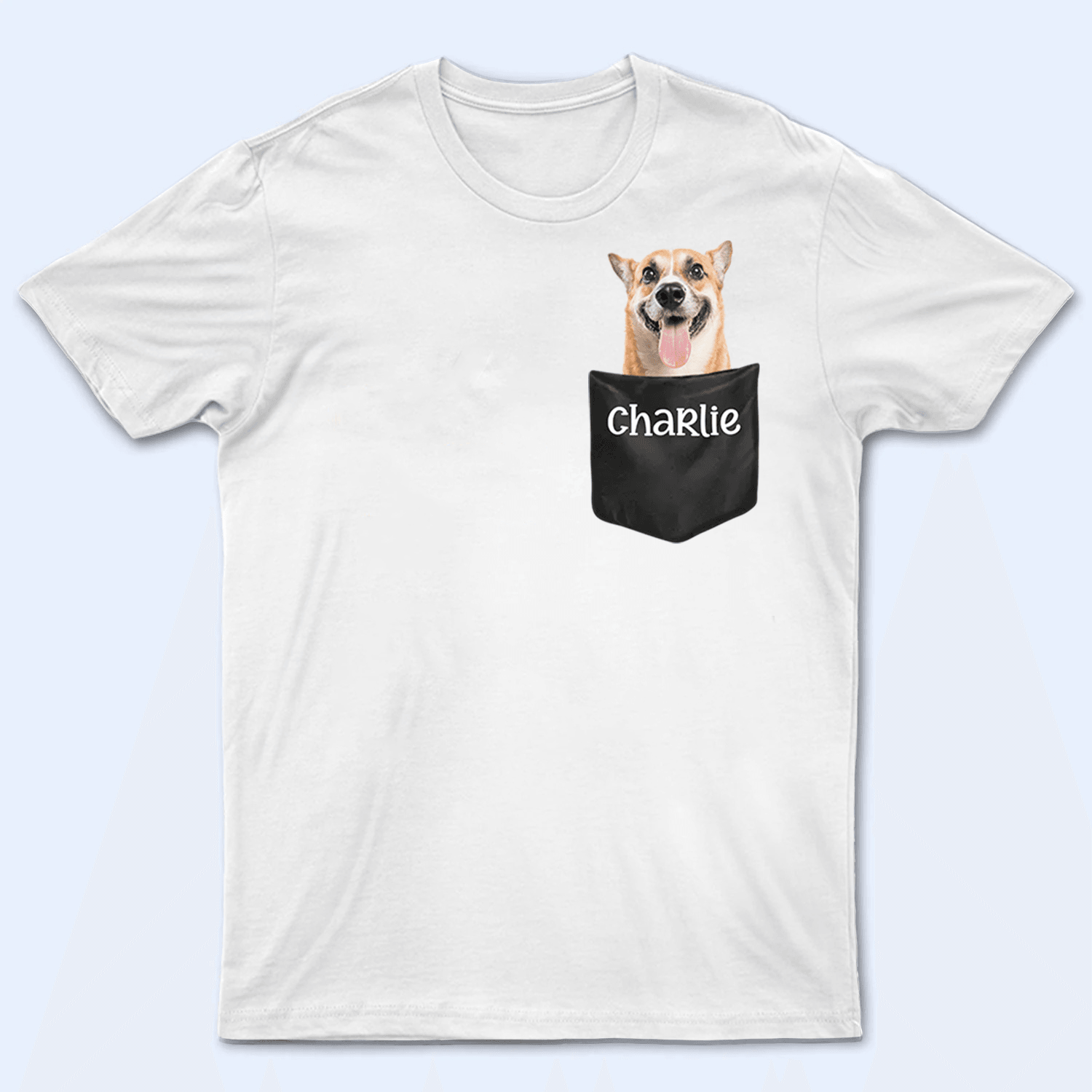 Put Your Pet In Pocket - Personalized Custom T Shirt - Birthday Gift For Dog Lover, Dog Dad, Dog Mom - Suzitee Store