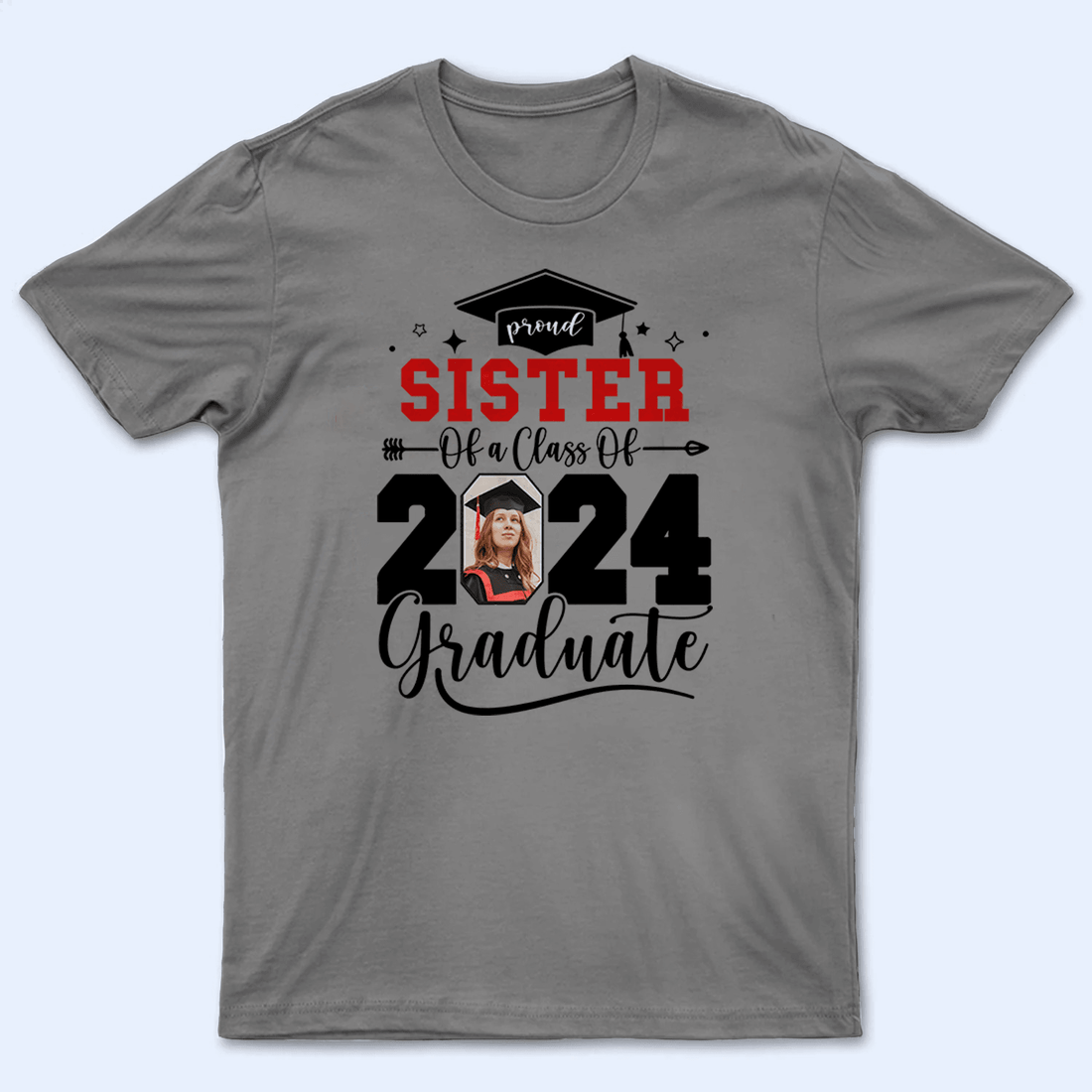 Custom Photo Senior Family Graduation youth t-shirt, alternate view 2