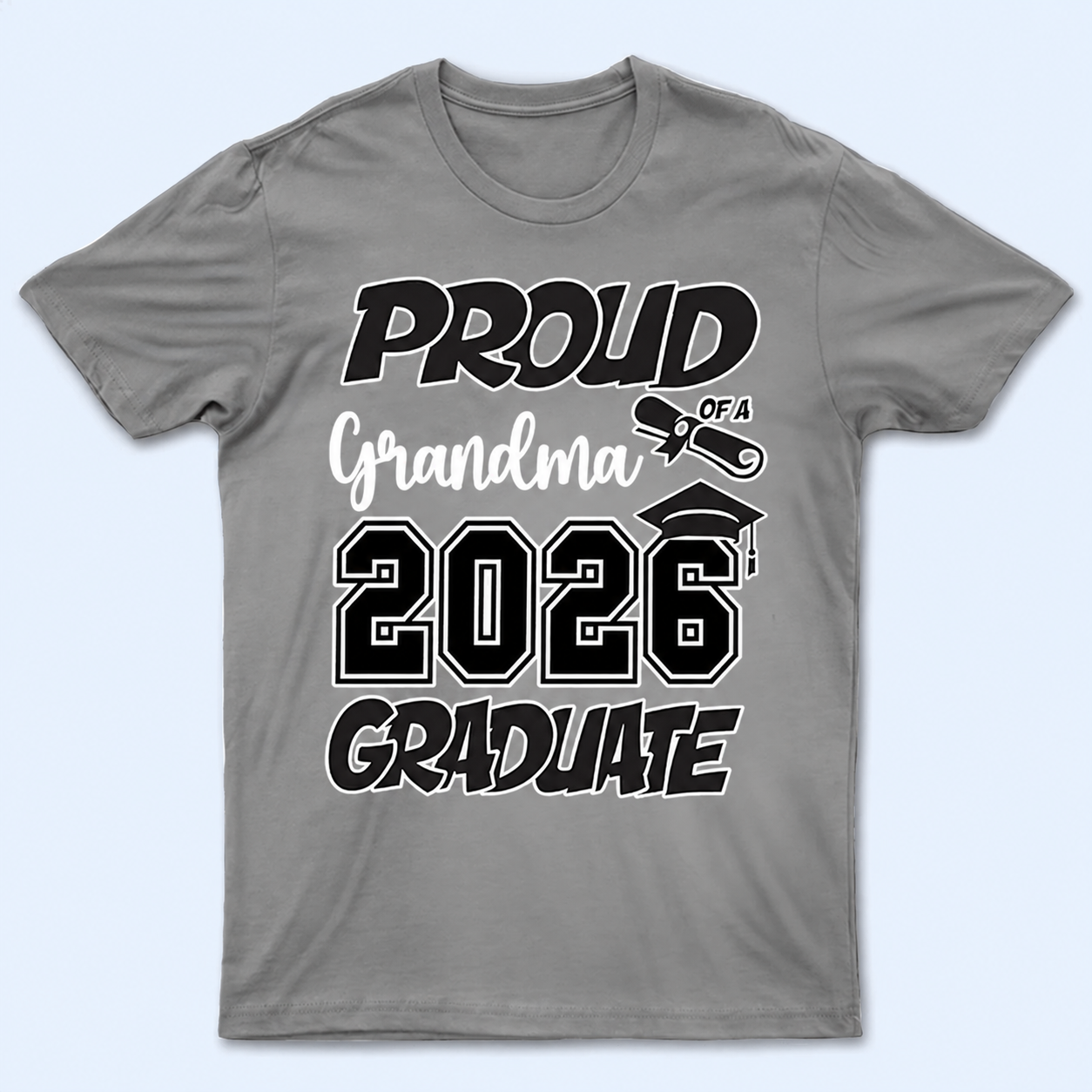 Proud Family Graduation 2024 - Personalized Custom T Shirt - Birthday, Loving, Funny Gift for Grandma/Nana/Mimi, Mom, Wife, Grandparent - Suzitee Store