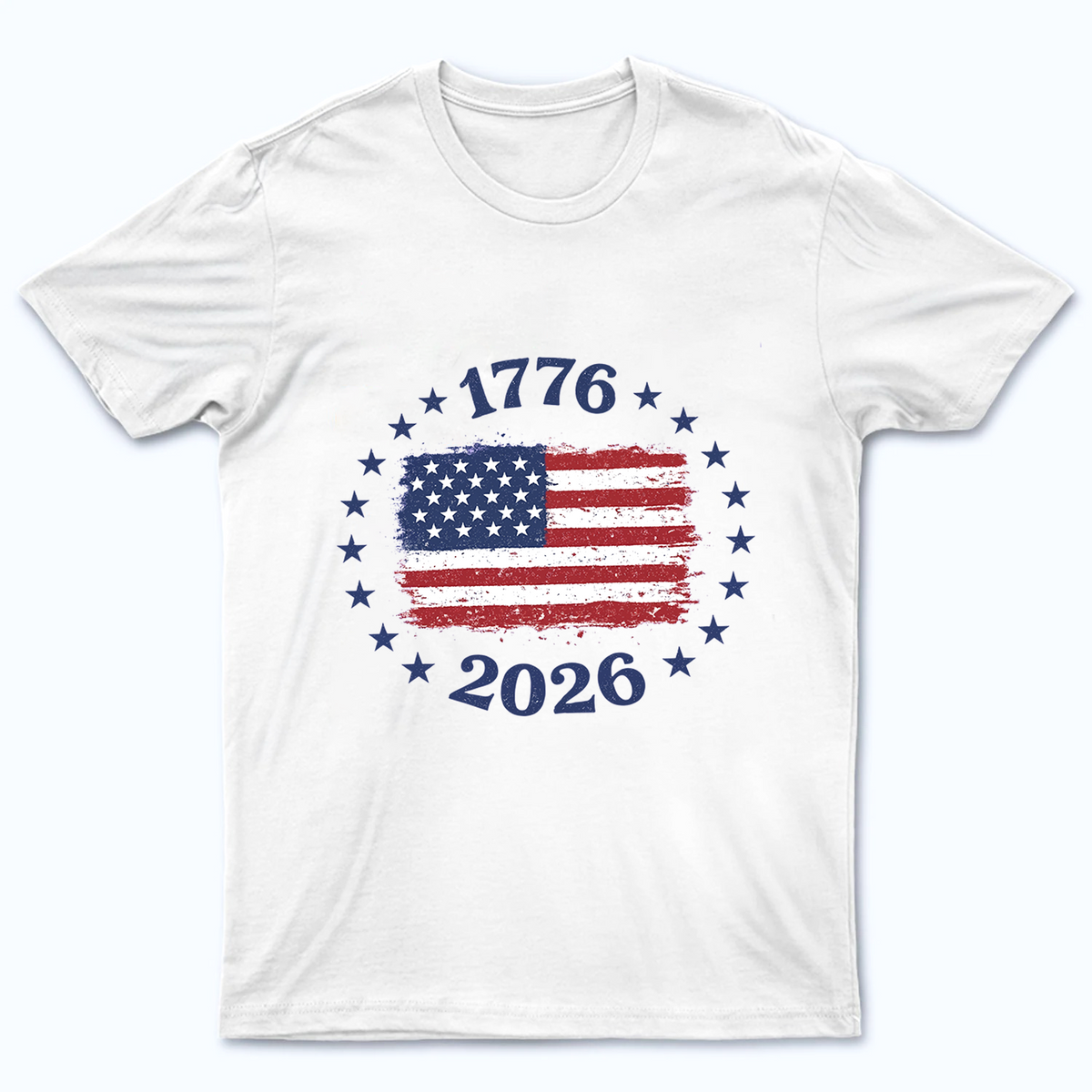 USA Flag American 250th Anniversary - Personalized Custom Shirt - America 250th Anniversary Gifts For Family, Mom, Dad, Brother, Sister