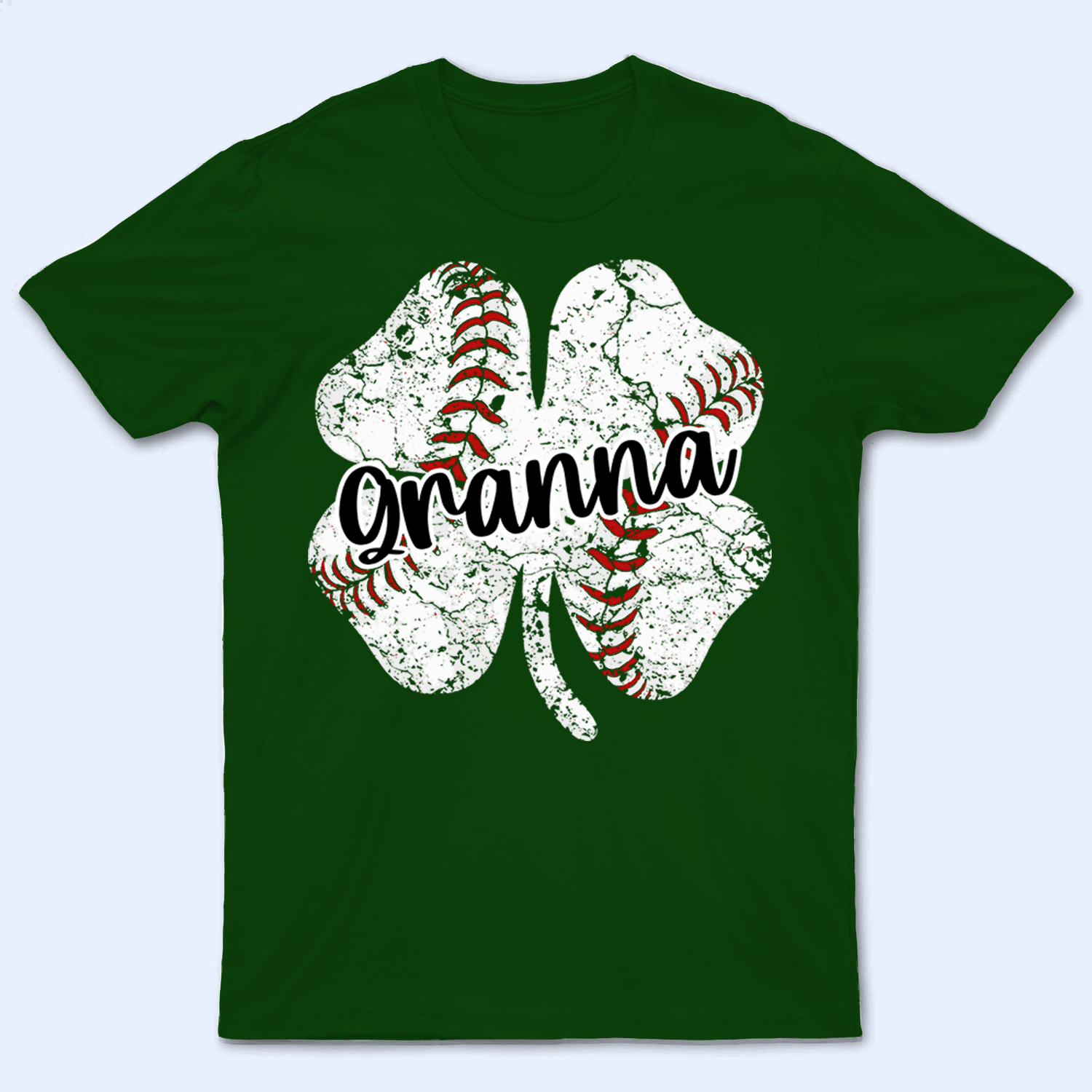 Saint Patricks Day Sport Retro Shamrock Design - Personalized Custom T Shirt - Birthday, Loving, Funny Gift for Grandfather/Dad/Father, Husband, Grandparent