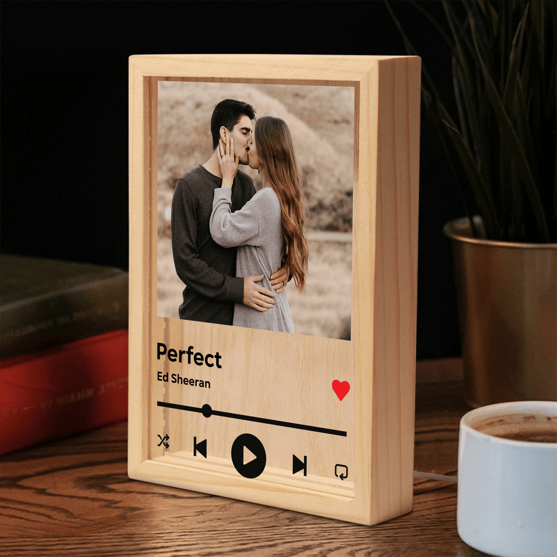 Custom Music Light with Photo personalized frame light box, alternate view 4