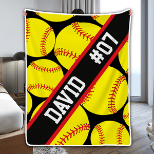 Custom Sport Blanket | Personalized Gift For Sport Players, Brothers, Grandsons, Sons, Kids | Blanket - Suzitee Store