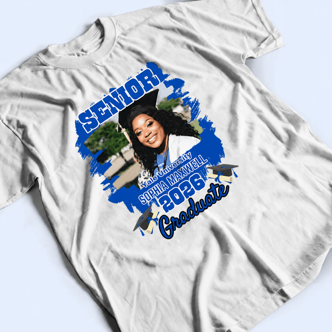 Custom Photo Graduation Senior 2026 t-shirt, alternate view 4