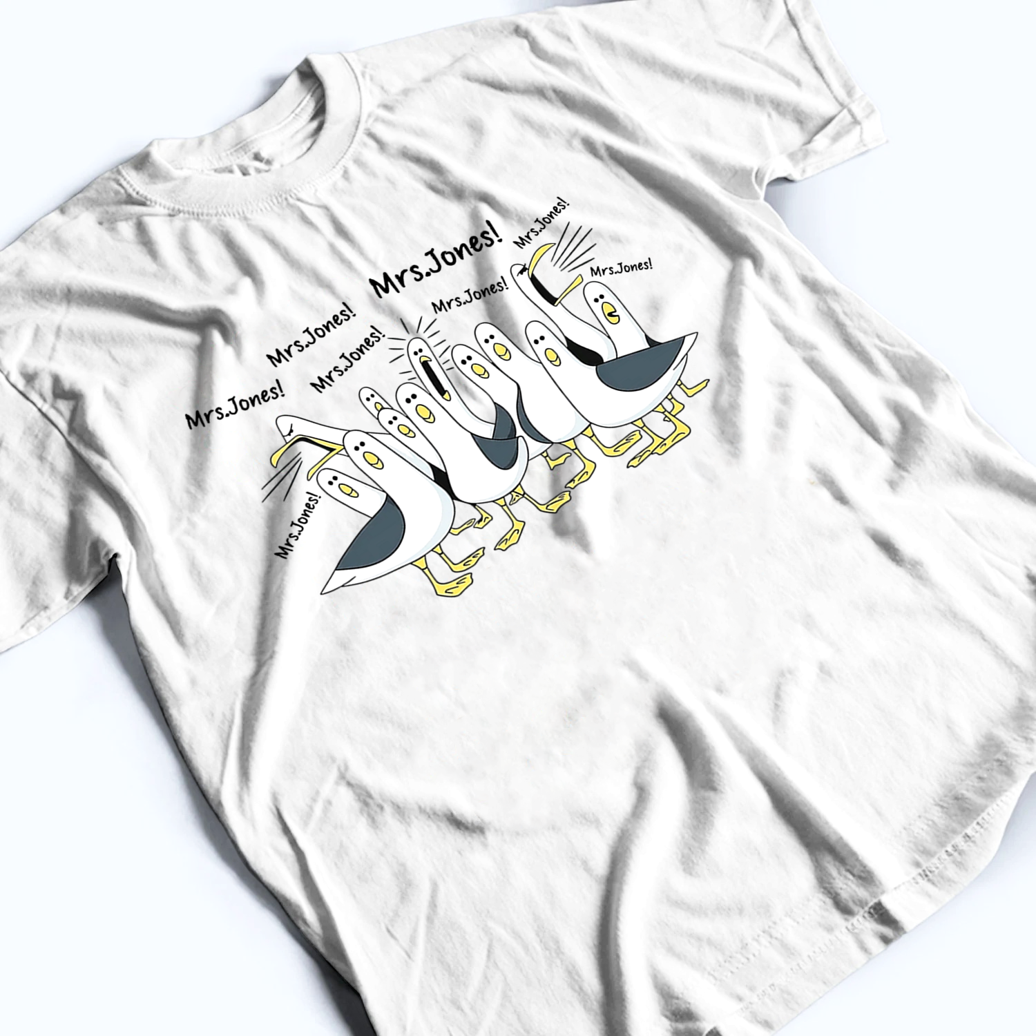 Funny Seagulls Calling Teacher - Personalized Custom Shirt - Back To School Gift For Teachers, Educators