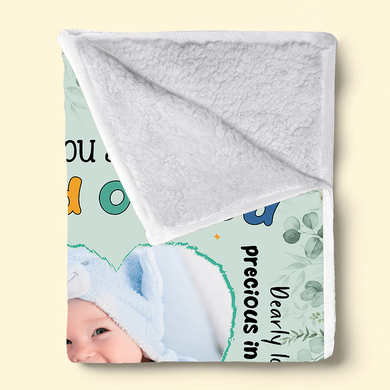 Custom Photo You Are A Child Of God Baby Blanket | Personalized Gift For Granddaughters, Grandsons, Daughters, Sons | Blanket - Suzitee Store