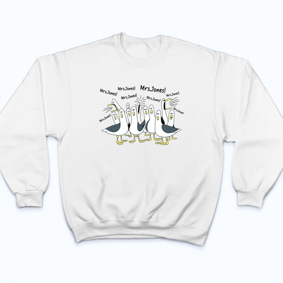 Funny Seagulls Calling Teacher - Personalized Custom Shirt - Back To School Gift For Teachers, Educators