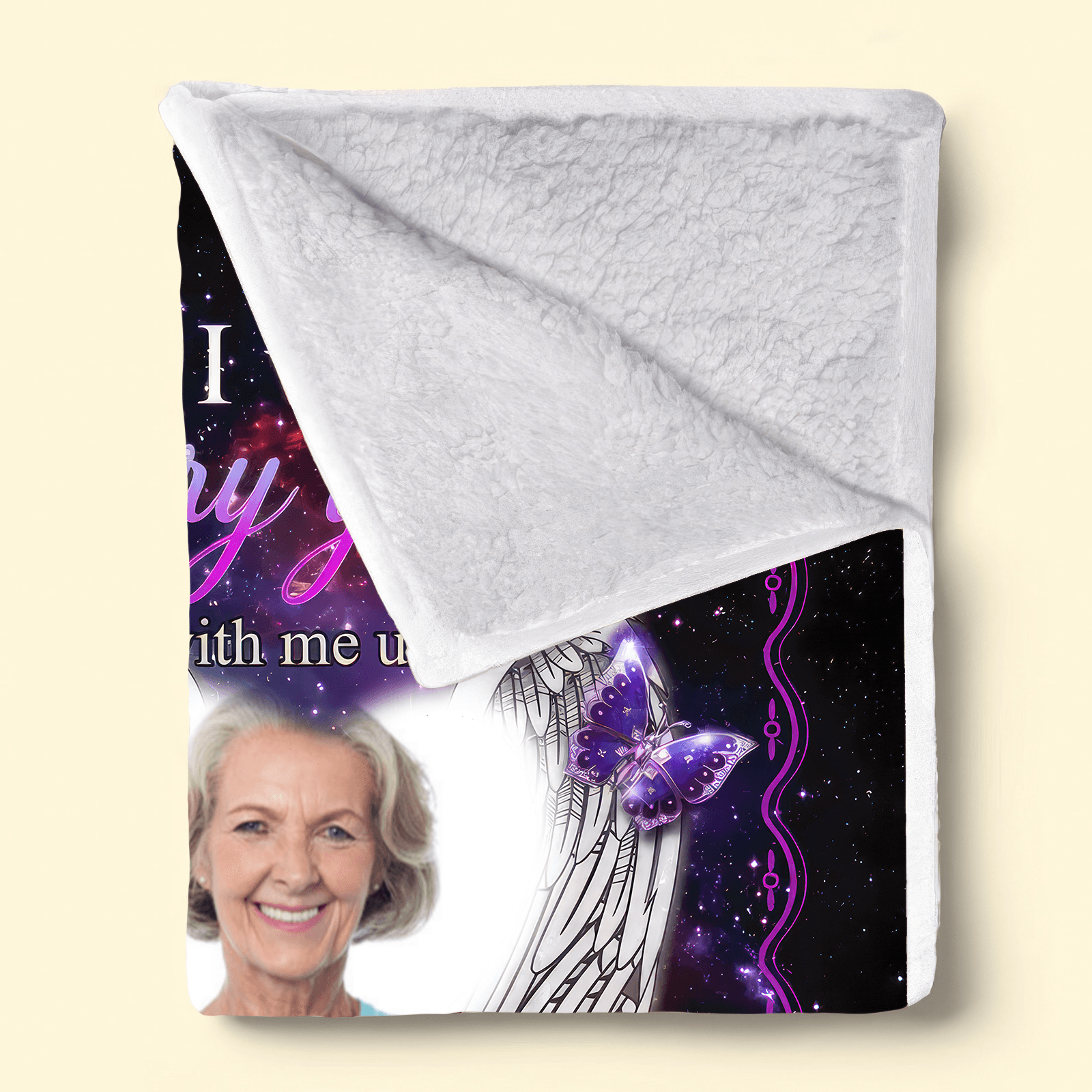 Custom Photo Memorial Until I See You Again | Sympathy Personalized Gifts for Family Members, Grandma, Grandpa, Dad, Mom, Daughters, Sons | Blanket - Suzitee Store