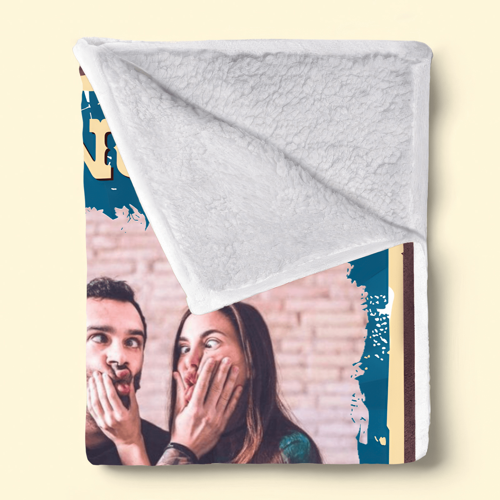 Custom Photo Annoying Each Other | Memorial Sympathy Personalized Gift for Family Members, Grandma, Grandpa, Dad, Mom, Daughters, Sons | Blanket - Suzitee Store