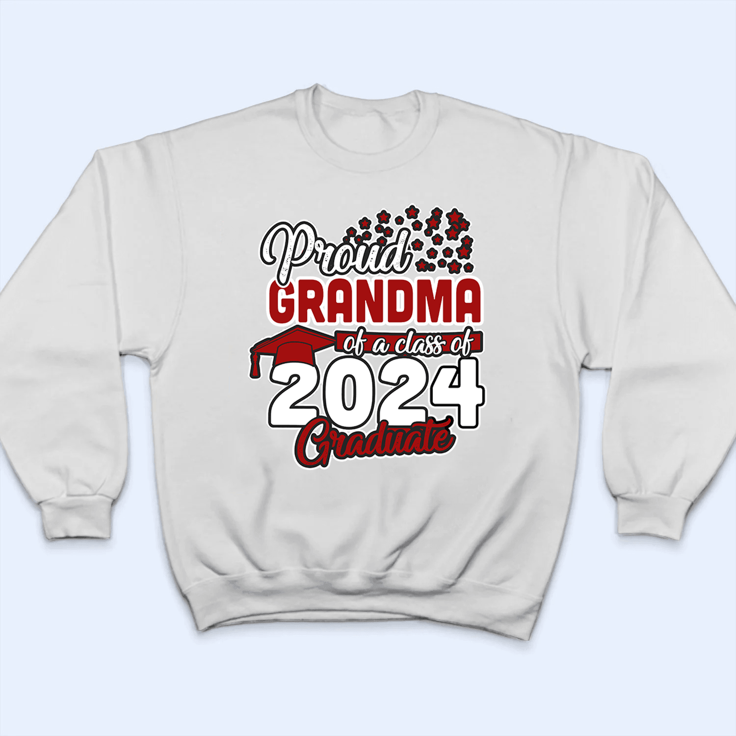 Proud Grandma Of A Class 2024 Graduation - Personalized Custom T Shirt - Birthday, Loving, Funny Gift for Grandma/Nana/Mimi, Mom, Wife, Grandparent - Suzitee Store