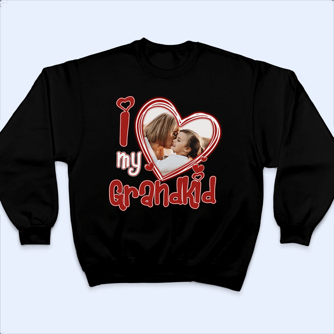 Custom Photo I Love My Girlfriend personalized t-shirt, alternate view 3