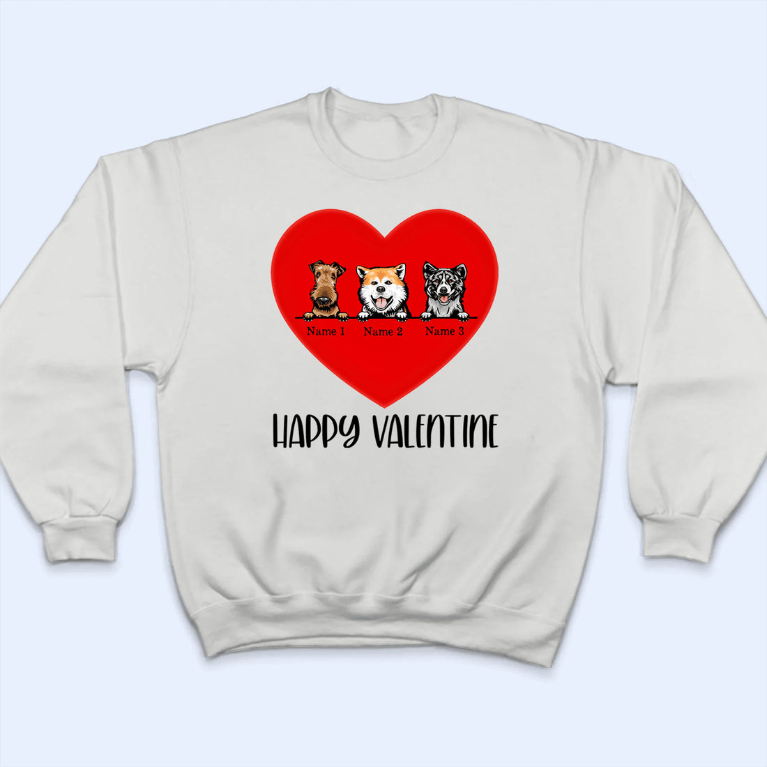 Personalized All Heart For My Dogs t-shirt, alternate view 4