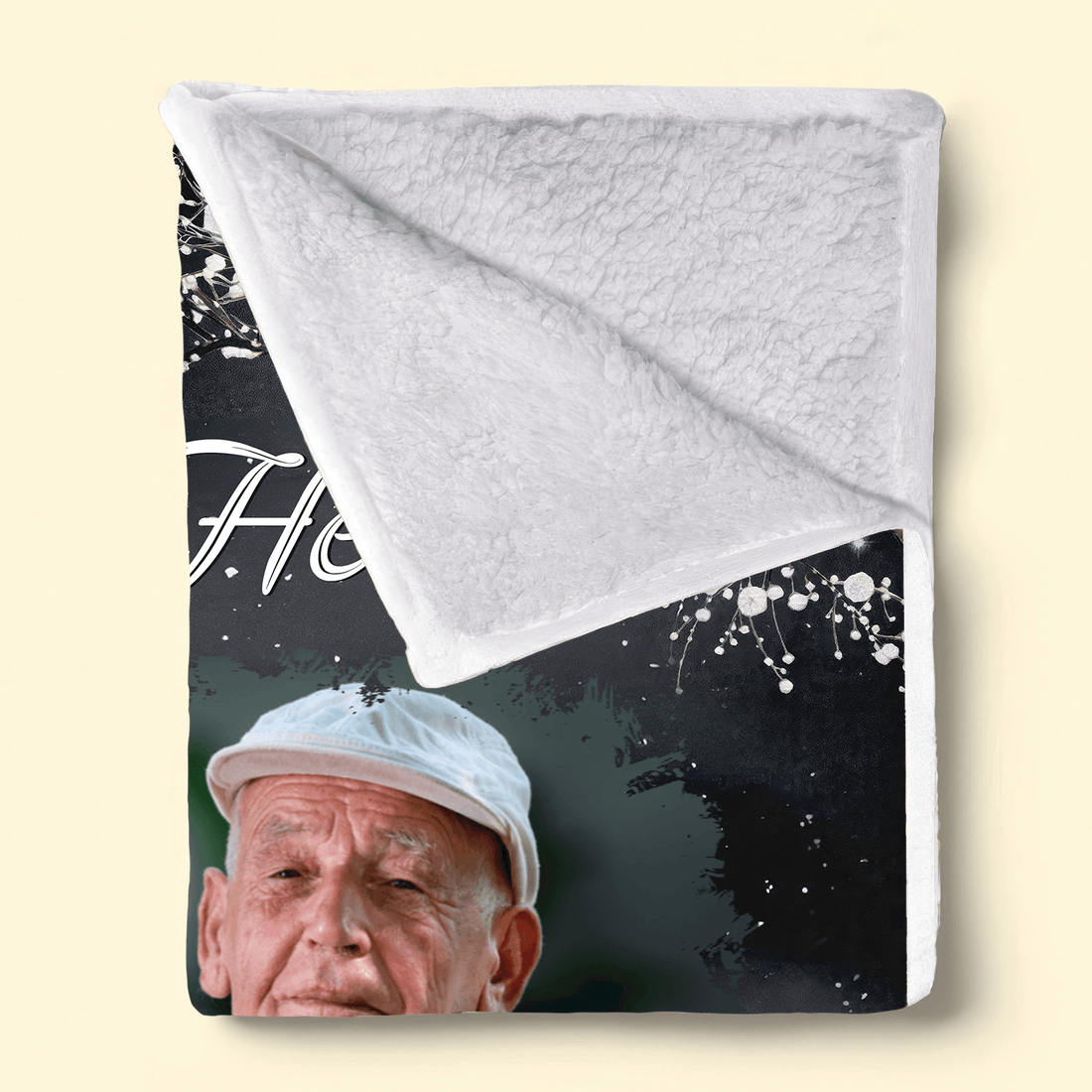 Custom Photo A Hug From Heaven | Memorial Sympathy Personalized Gift for Family Members, Grandma, Grandpa, Dad, Mom, Daughters, Sons | Blanket - Suzitee Store