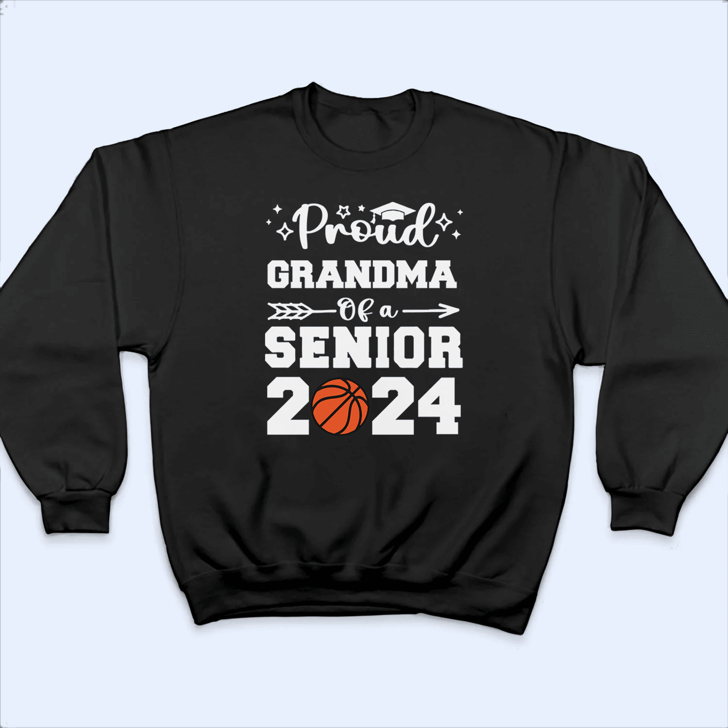 Proud Family Of A Senior 2024 - Personalized Custom T Shirt - Birthday, Loving, Funny Gift for Grandma/Nana/Mimi, Mom, Wife, Grandparent - Suzitee Store