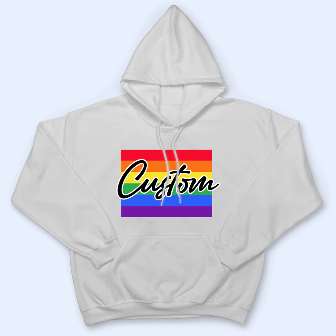 Custom Photo Love Is Love Pride Flag LGBT Couple t-shirt, alternate view 3