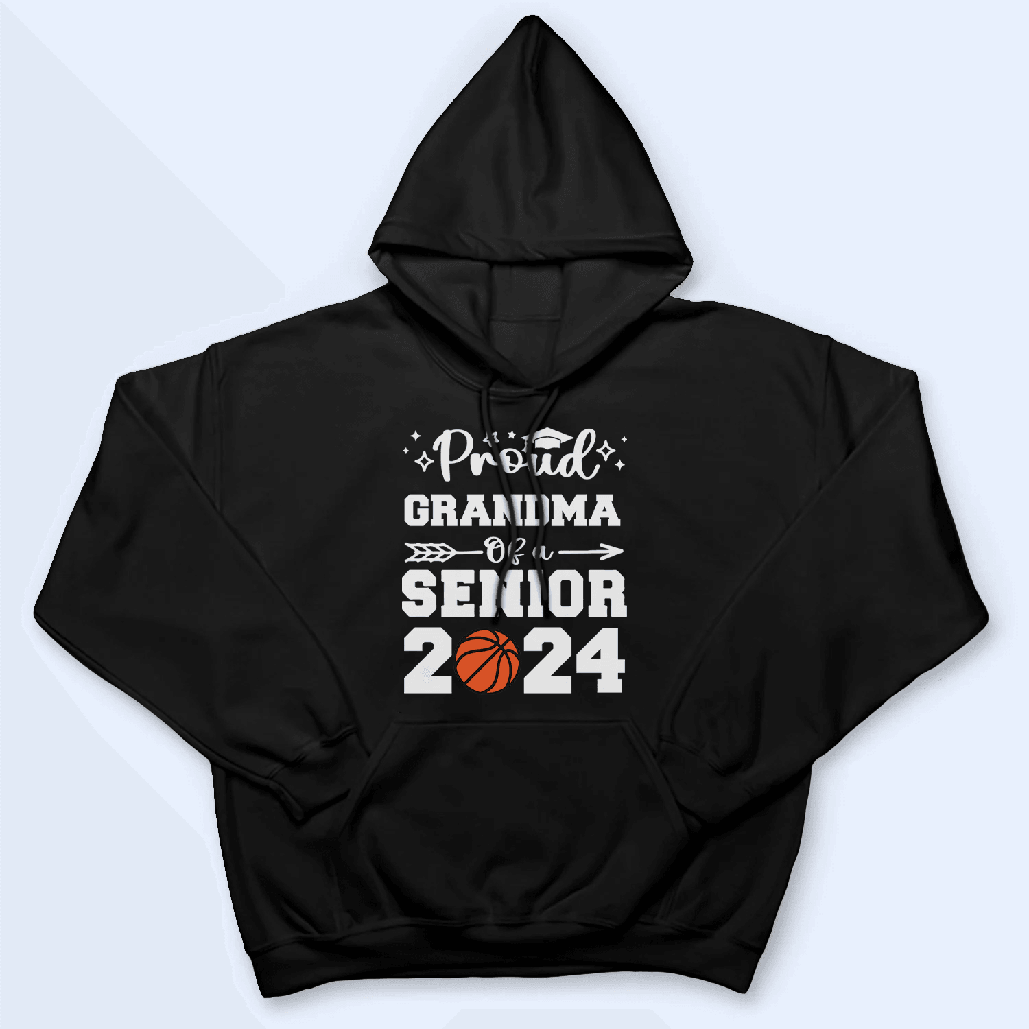 Proud Family Of A Senior 2024 - Personalized Custom T Shirt - Birthday, Loving, Funny Gift for Grandma/Nana/Mimi, Mom, Wife, Grandparent