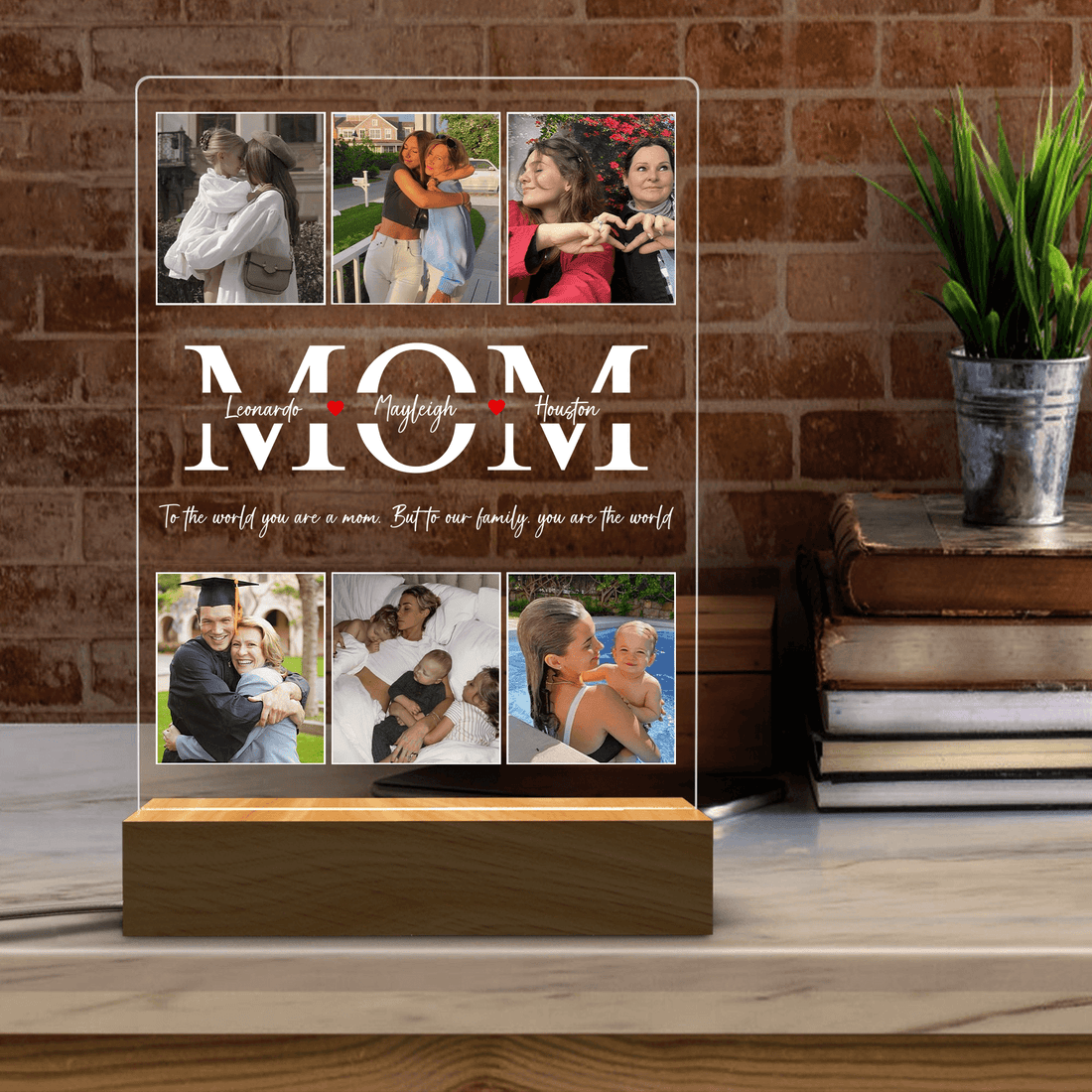 Best Mom Ever personalized led light, alternate view 5